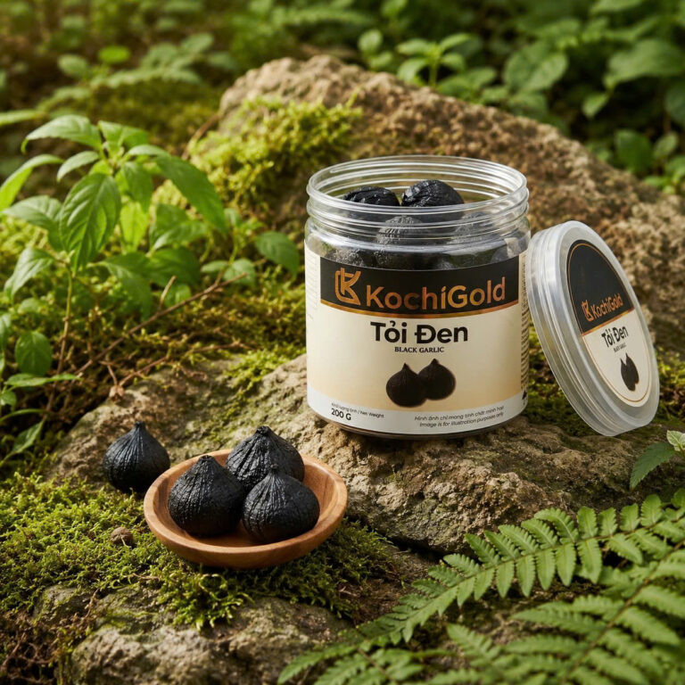 TỎI ĐEN CÔ ĐƠN BÓC VỎ ECO HỘP 200G