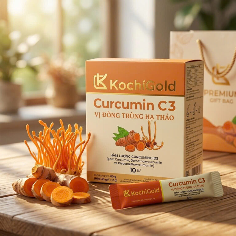 CURCUMIN C3 VỊ ĐÔNG TRÙNG HẠ THẢO KOCHIGOLD HỘP 60G